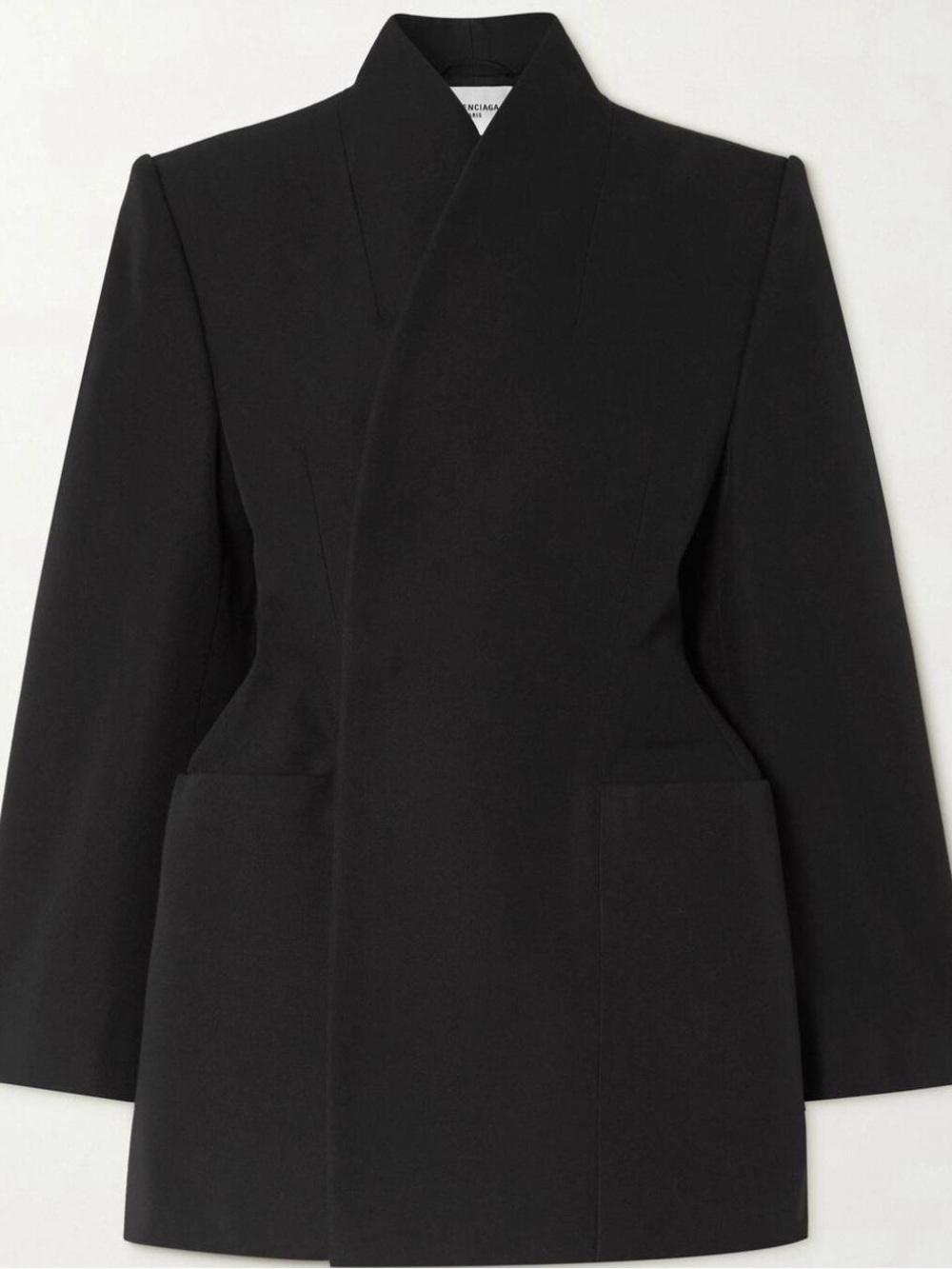 Balenciaga Hourglass Wool Gabardine Jacket
